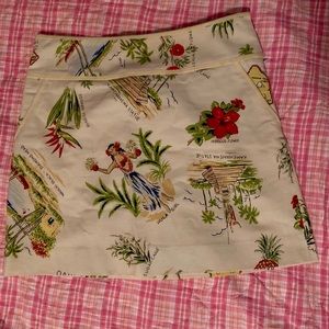 J. Crew Hawaiian Print Skirt - size 0